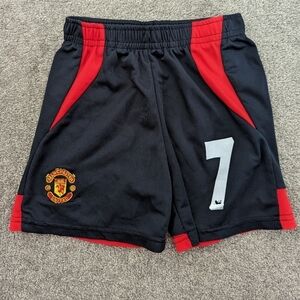 Manchester United athletic shorts for boys size youth Small